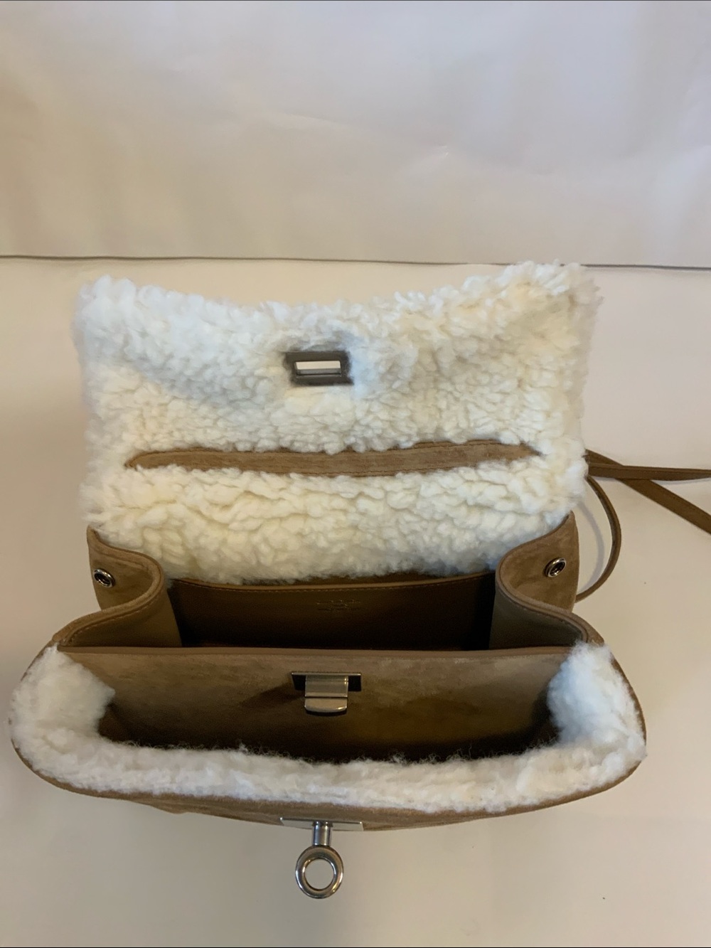 Women’s Rodeo Handbag Mini In Noce/White - Picture 10 of 13